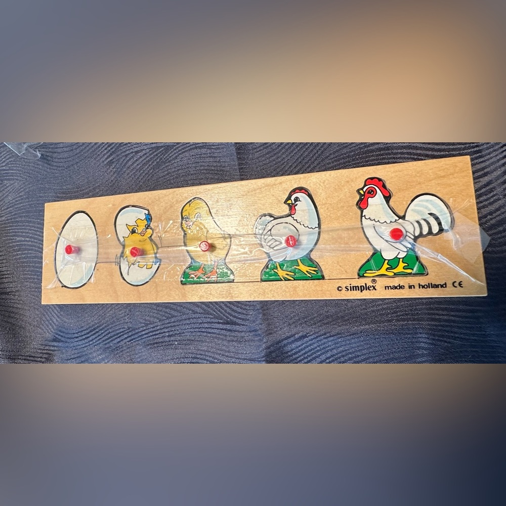 Vintage simplex chicken 🐓 puzzle made in holland - wooden